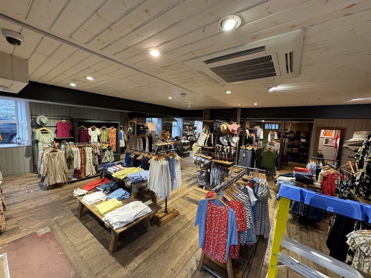 A FatFace store during an ILUX maintenance visit