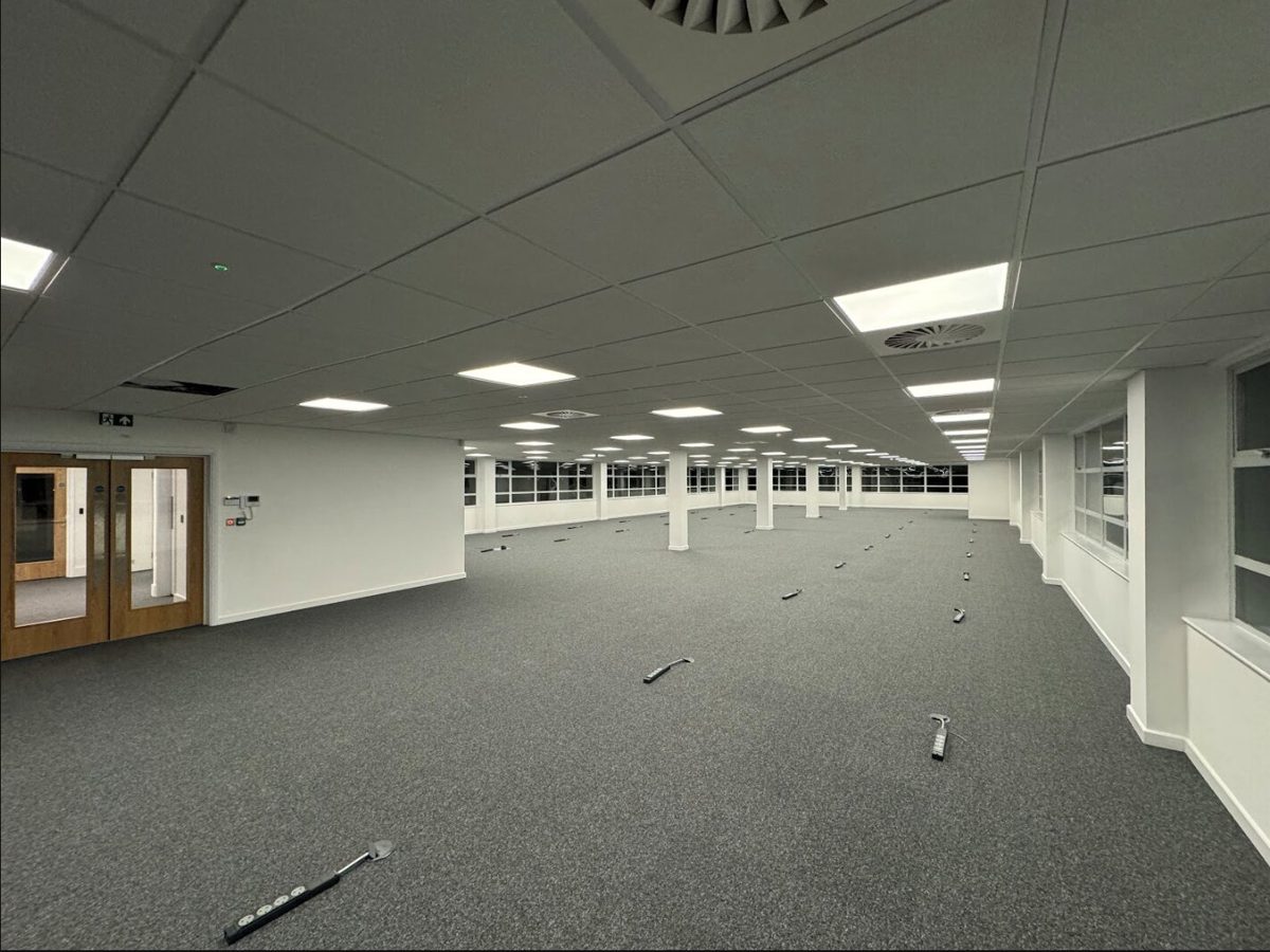 An empty school building during the holidays, ready for works